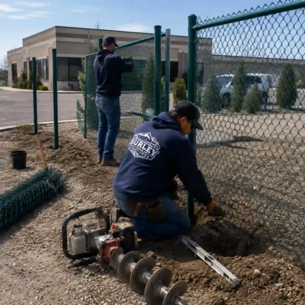 Commercial security fencing installed near Burley