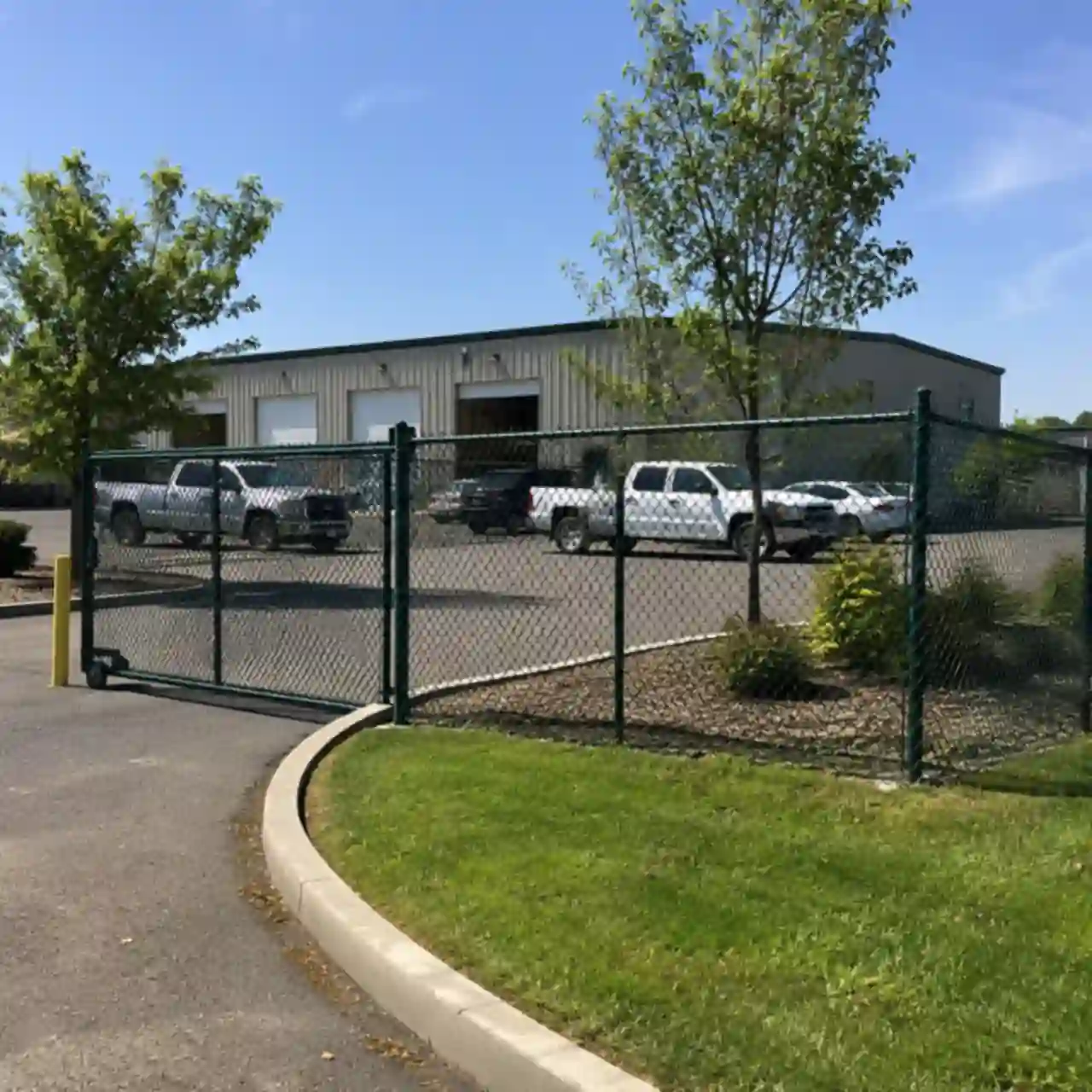 Vinyl-coated chain link fencing installed near Burley