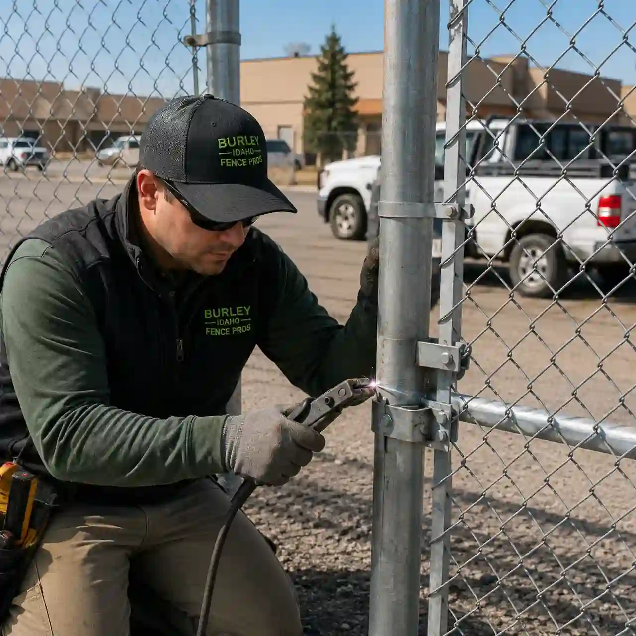 Gate hardware repair near Burley