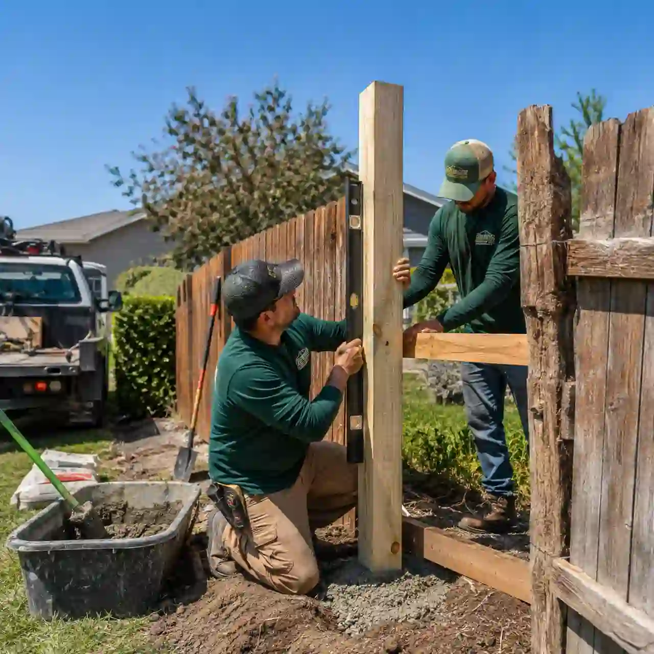 Fence post replacement near Burley