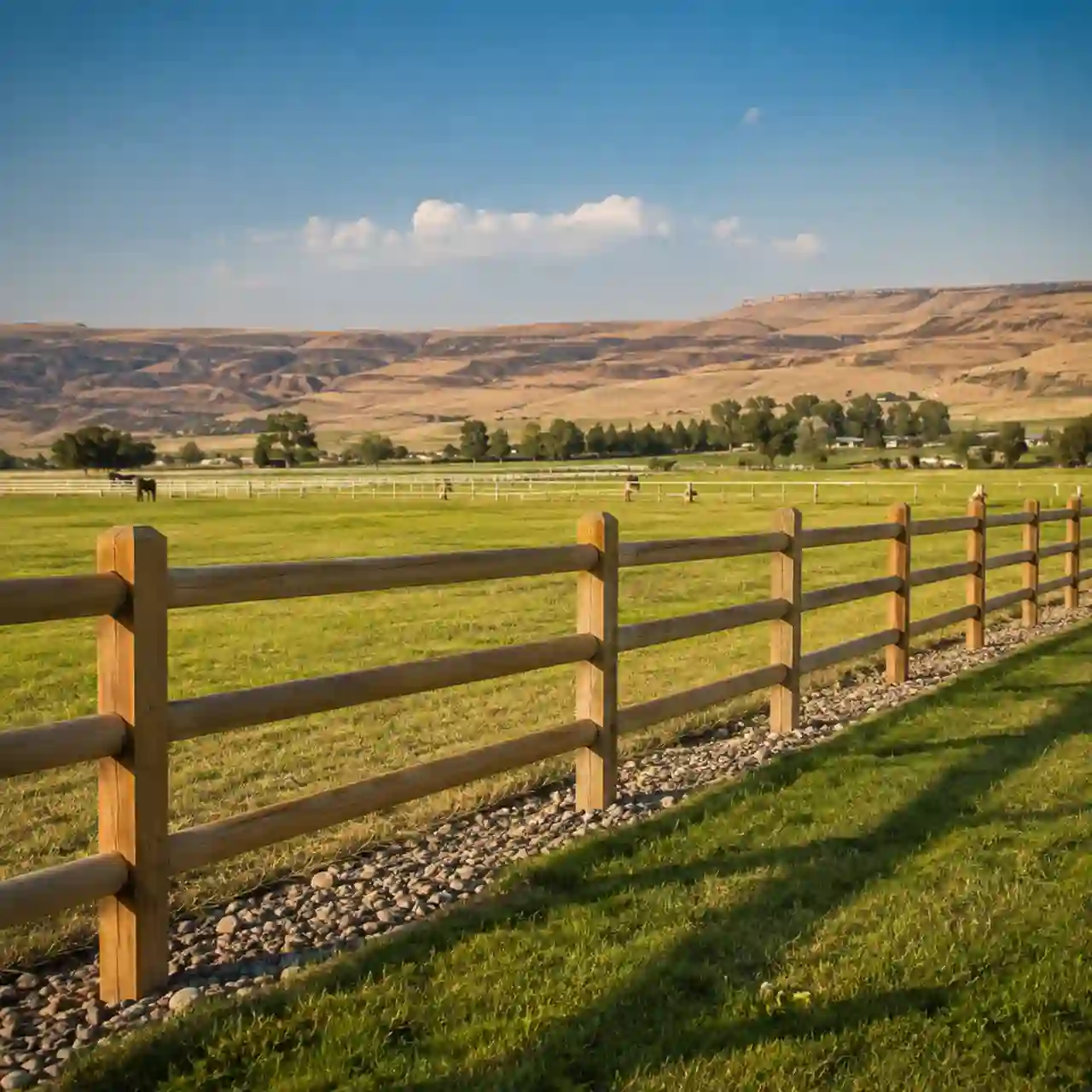 Field fence installed on agricultural land near Burley