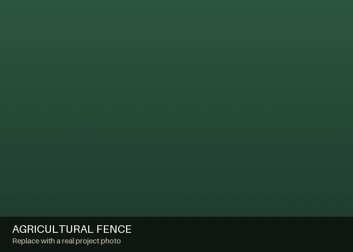 Steel horse fencing installed on a ranch property near Burley